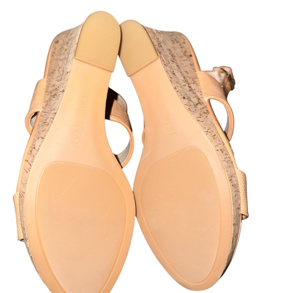 Nine West Beige Women's Wedges - Picture 7 of 8